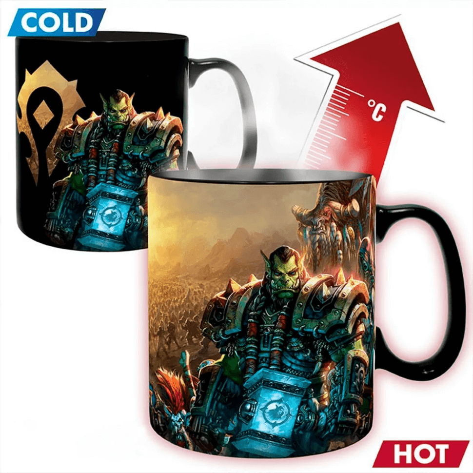Чашка хамелеон Abystyle Blizzard World Of Warcraft Azeroth Mug Варкрафт кухоль 460 мл (змінює колір)