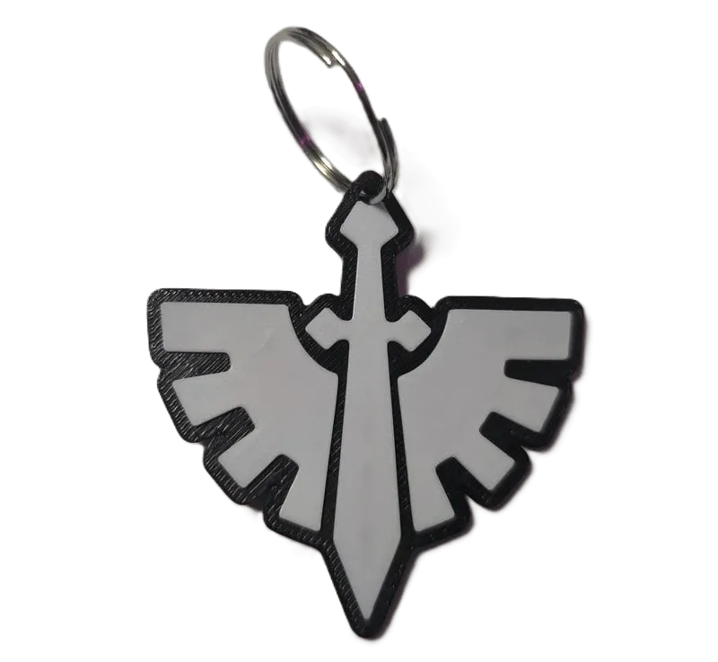 Брелок WarHammer Dark Angels Keychain ABS пластик Вархаммер Темні Ангели 6 см.