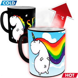 Чашка хамелеон Unicorn Sparkle Єдиноріг 320 мл