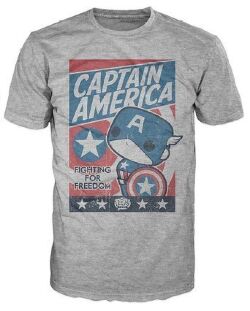 Футболка Men's Pop! T-Shirts: Marvel - Cap America Fight For Justice (размер L)