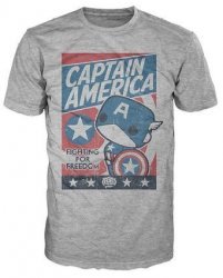 Футболка Men's Pop! T-Shirts: Marvel - Cap America Fight For Justice (размер L)