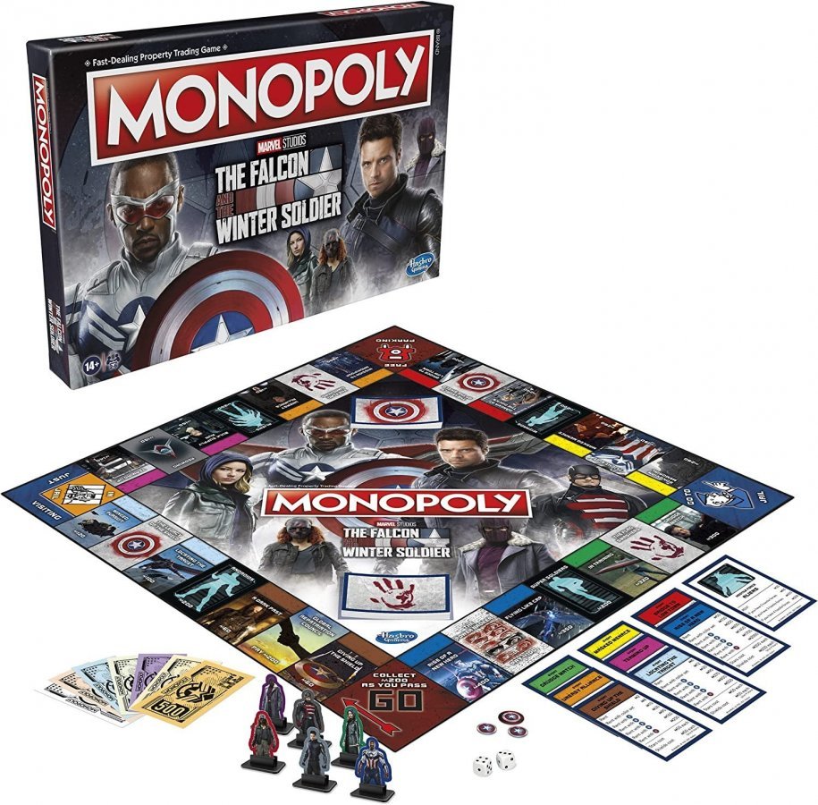 Монополия настольная игра Monopoly Marvel - The Falcon and The Winter  Soldier Edition Board Game actionfigures.com.ua Marvel (Марвел) 999 грн.