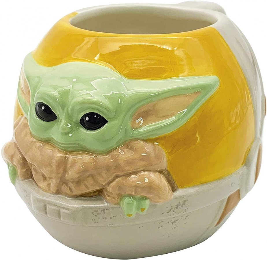 Star Wars The Mandalorian Grogu 12 Oz. Sculpted Ceramic Mug