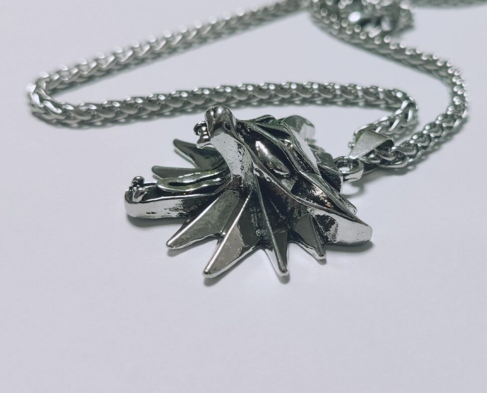 Кулон Геральта медальйон 3D Відьмак (The Witcher) з нержавіючої сталі №5